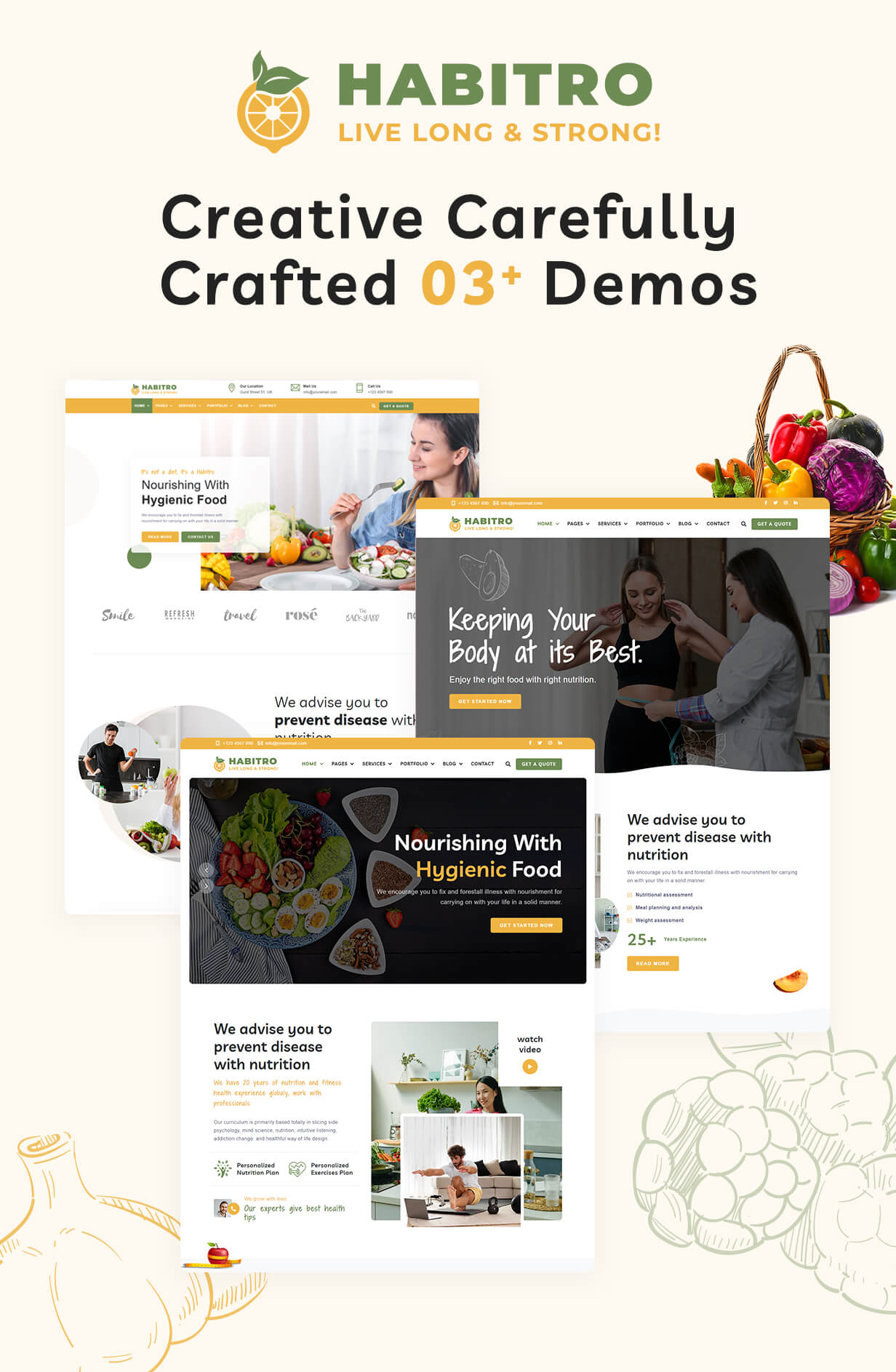 Nutrition Health and Diet WordPress Theme